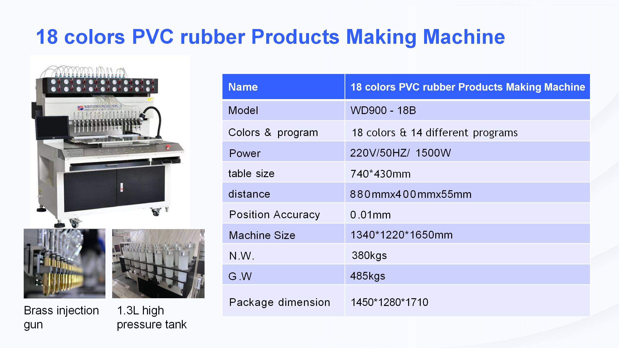 18 colors AI assisted PVC rubber Logo Making Machine