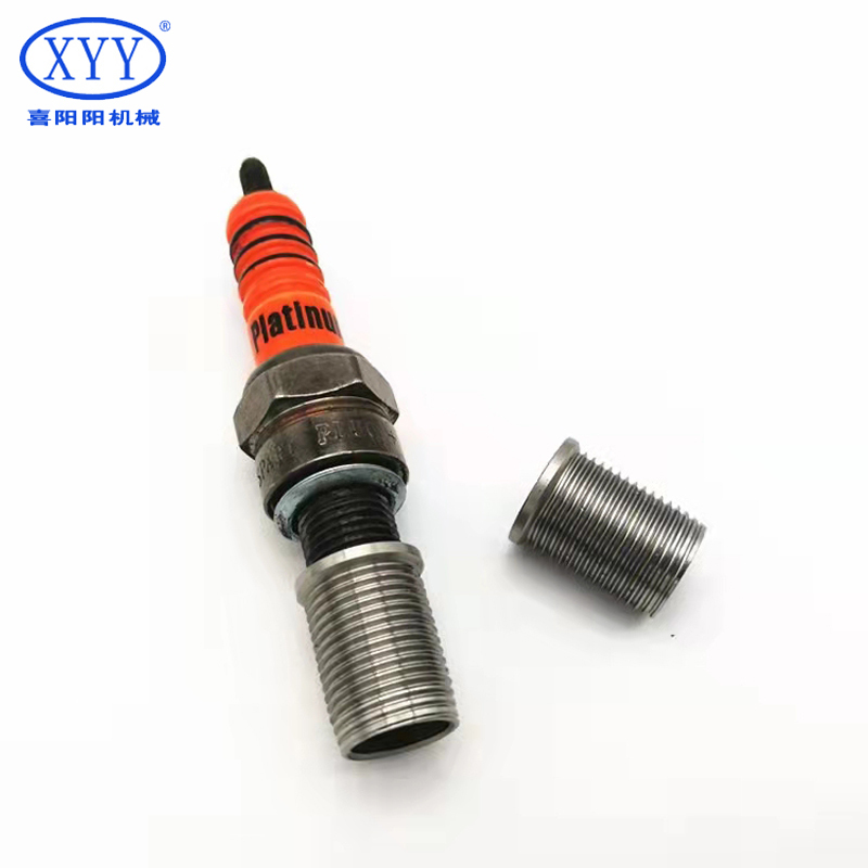 Industrial 304 Stainless Steel Spark Plugs Repair Insert M10*1-M12*1-17mm Natural Surface Carton Packing