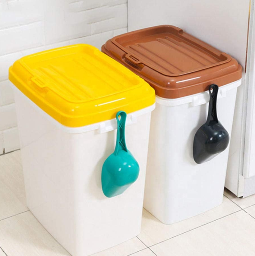 Plastic Pet Dog Food Storage Bin