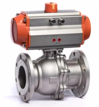 Pneumatic FEP Flange Lining Fluorine Ball Valve