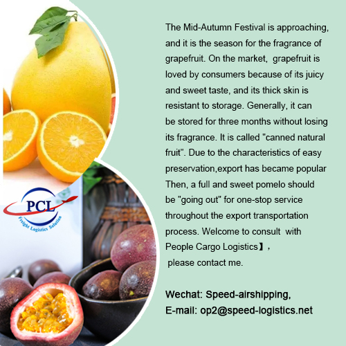 bästa priset för flygtransporter med grapefrukt till Asien