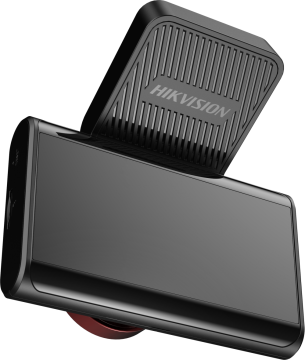 Red and black dashcam with GPS location