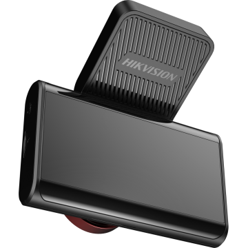 Red and black dashcam with GPS location