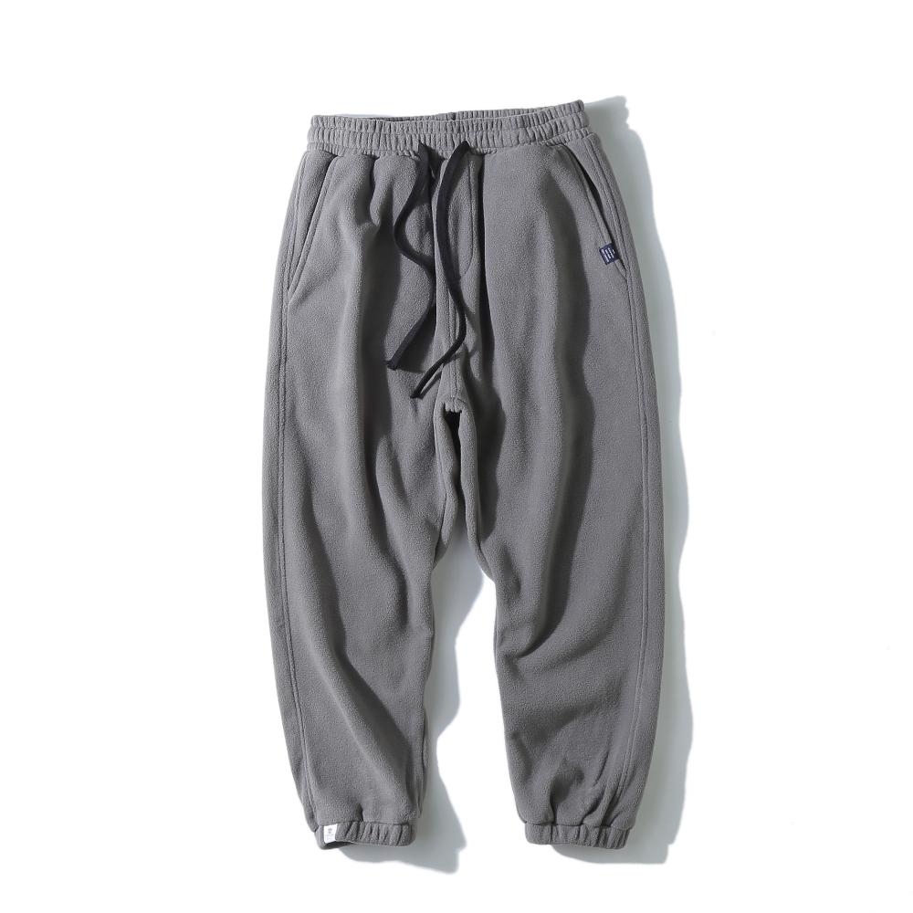 Micro Fleece Trousers Ankle-Tied Pants