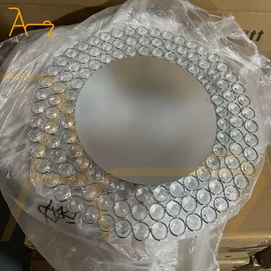 Wholesale Elegant Rose Gold Crystal Beaded Rim Charger Plates for Wedding Decorations