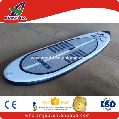 Stand up inflatable wake surf board