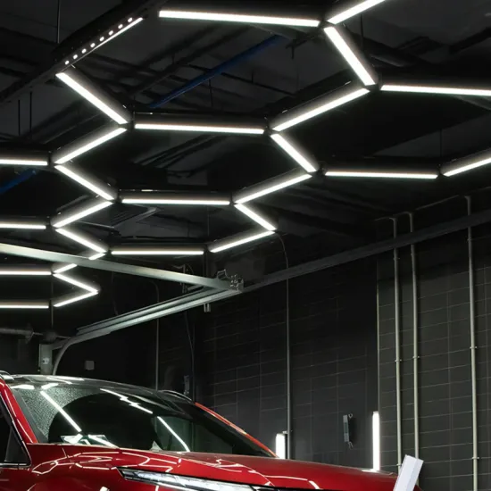 Factory Hexagonal Grid LED Light Honeycomb Garage Lamp for Auto Detailing Shops