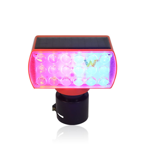 LED red blue traffic road cone barricade lights