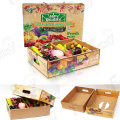 Caja de cartón de embalaje de frutas vegetales personalizadas
