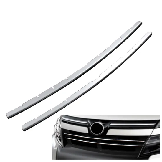 2 Pieces Chrome Car Front Grille Trim for Toyota Voxy 80