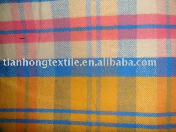 100% Cotton Yarn Dyed Flannel Dress Fabric Cloth