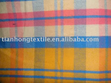 100% Cotton Yarn Dyed Flannel Dress Fabric Cloth
