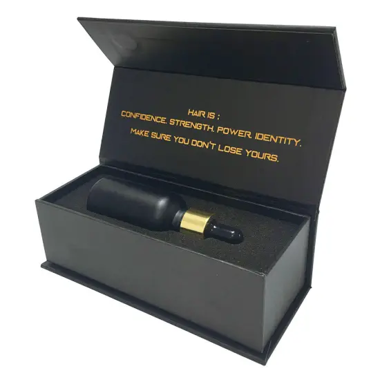 Hot Selling Customized Black Luxury Perfume Gift Box with EVA Insert