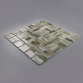 Decorative Brown Glass Large Square Shape Lobby Mosaico