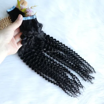 Virgin tape hair extensions,wholesale curly tape in hair extensions human,super Double drawn 100% tape hair extension human hair
