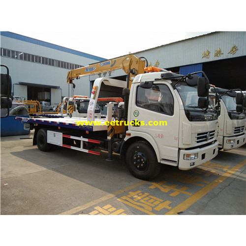 Dongfeng 6 toneladas remolque camiones con grúa