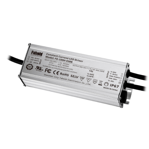 2600mA 100W IP67 Constnat 전류 LED 드라이버