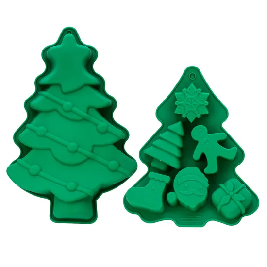 New Christmas Tree Gingerbread Man Silicone Mold for Aromatherapy Candles and DIY Projects