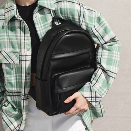 Soft Leather Casual Backpack