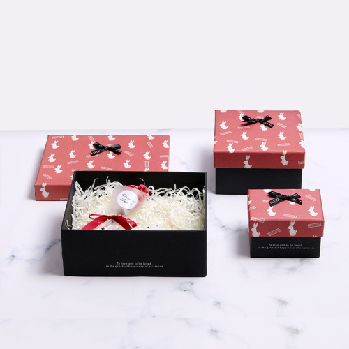 Lid And Base Custom Paper Christmas Gift Box