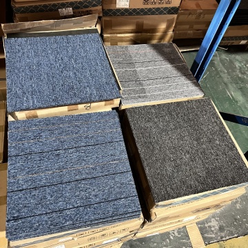 Polypropylene Asphalt PVC PE Nonwoven Backed Square Commercial Carpet Tiles for Offices