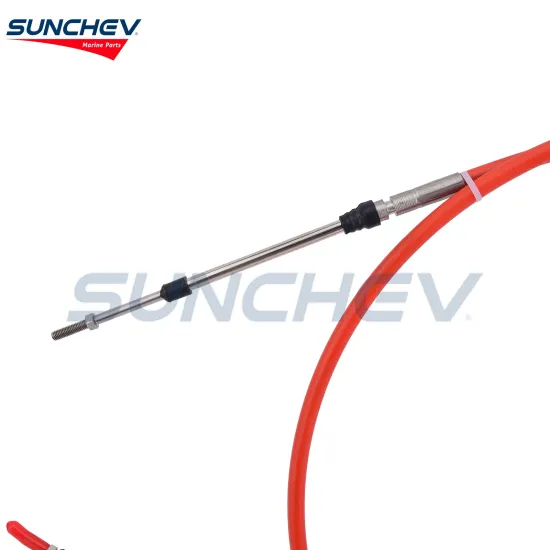 SUNCHEV Boat Throttle Control Cable 19.7 Feet(Red)For Universal