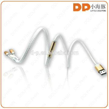new products 2016 super stereo bass ear piece metal zipper earphone for apple mobile phone