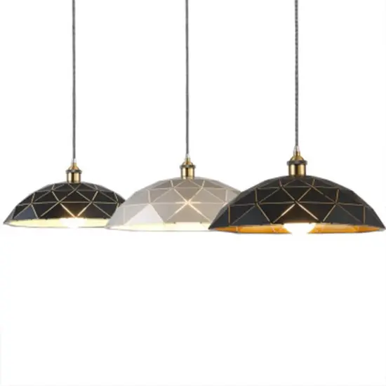 INSHINE White And Black Metal Pendant Light