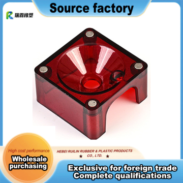 Transparent Red PC Plastic Optical Lens Bracket Housing