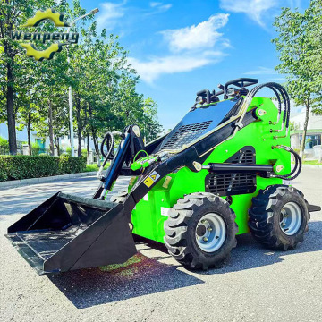 Wheel Mini Skid Steer Loader With Kubota Engine