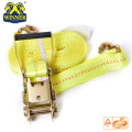 High Quality Polyester Ratchet Tie Down Strap With Hook