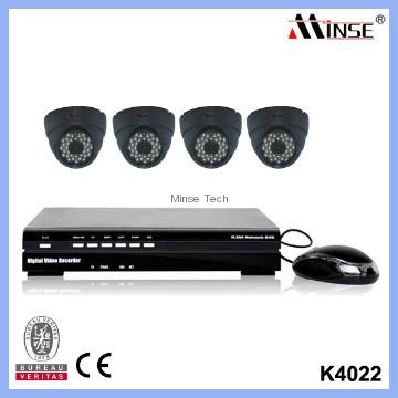 Cheap DIY 4CH CCTV DVR Kit, H.264 Home Security System with 4 Cameras