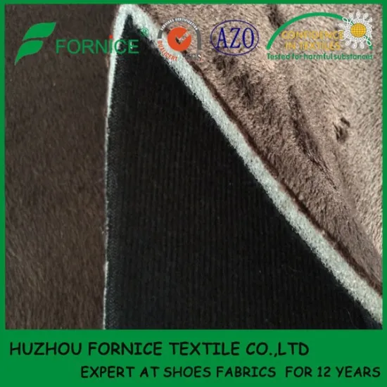 China Manufacturer 100 polyester minky slipper fabric material