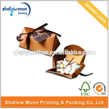 wholesale custom design eco-friendly kraft candy box