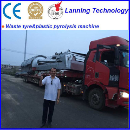 latest waste rubber pyrolysis machine