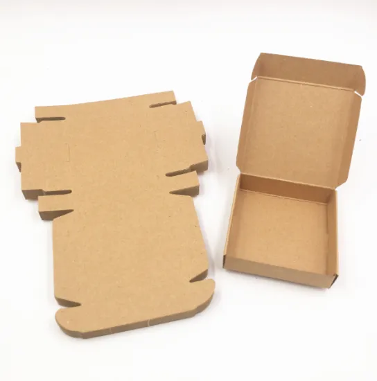 Kraft Natural Corrugated Box with Window Die Cut