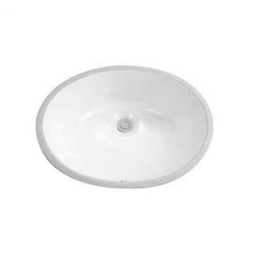 19x16 China Supplier Undercounter Oval Ceramic Bathroom Sink