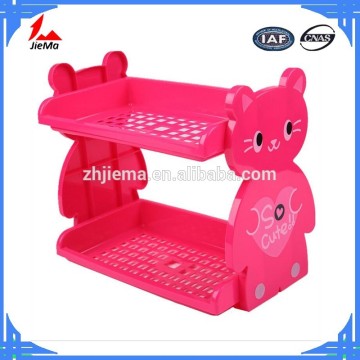 Household Plastic Two Layers Shelf Storage Rack Organizer