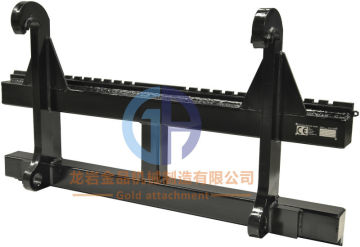 excavator attachment steel pallet fork frame