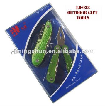 Promotional multi tool set wiht LED (2 piece)