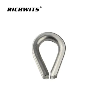 rigging hardware wire rope fittings stainless steel thimble