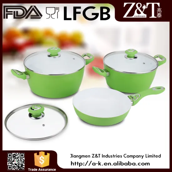 Canton Fair Forged aluminum non-stick ceramic Cookware Set