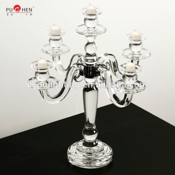 5 arms crystal candelabra for wedding