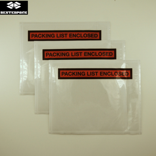 Packing List Envelope 4.5x5.5 inch Half Printed Red