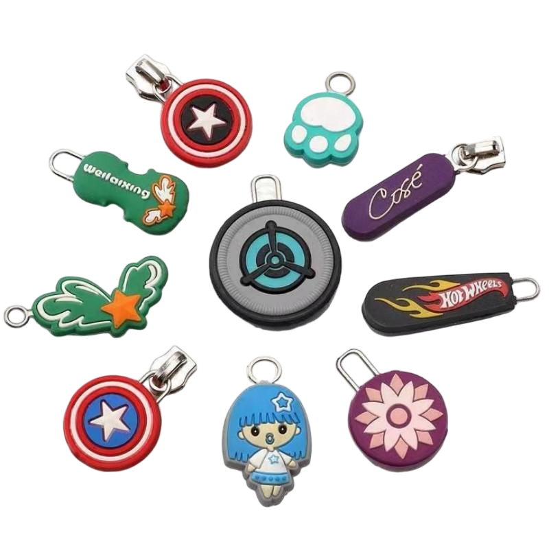 soft pvc zipper puller