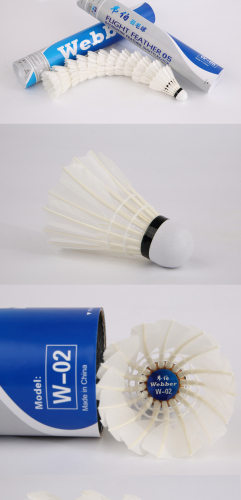 Shuttlecock badminton, yüksek kaliteli tüy badminton