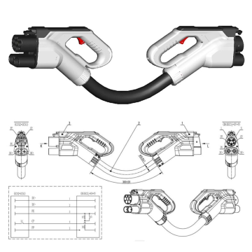 CCS2 to CCS1 Adapter for 1000V Combined Charging System