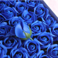 Sabão Artificial Rose Flower Head With Box Wedding Favor