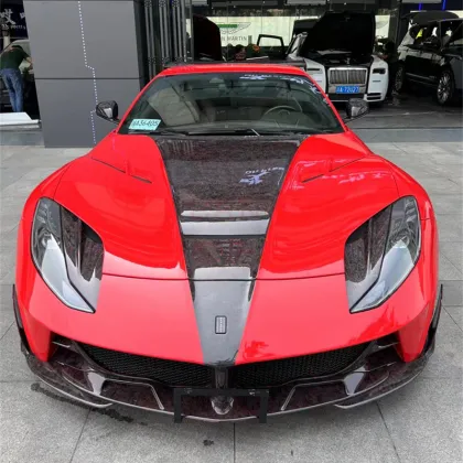 Half Carbon Fiber Body Kit for Ferrari 812 - M Style Front Bumper, Spoiler, Rear Bumper, Side Skirt