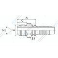 JIC mâle 74 CONE HYDRAULIQUES